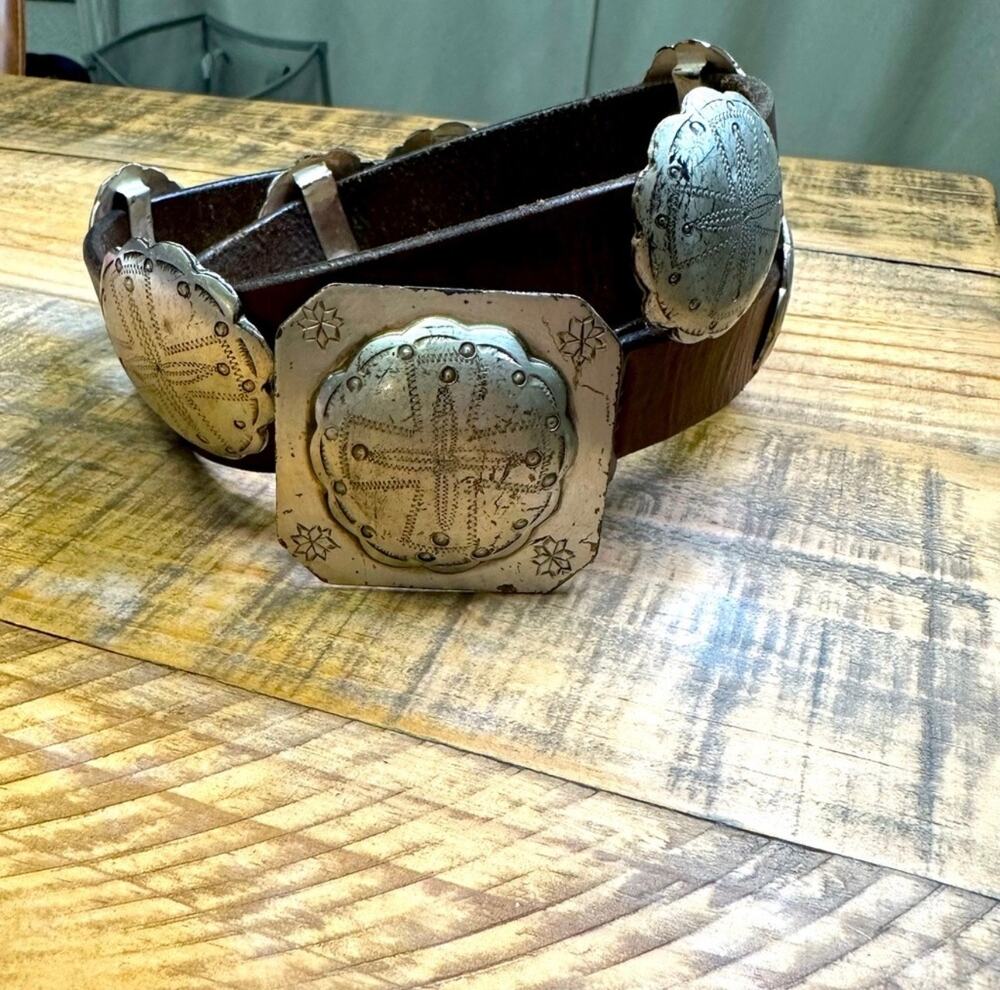 Ralph Lauren Concho Leather Belt